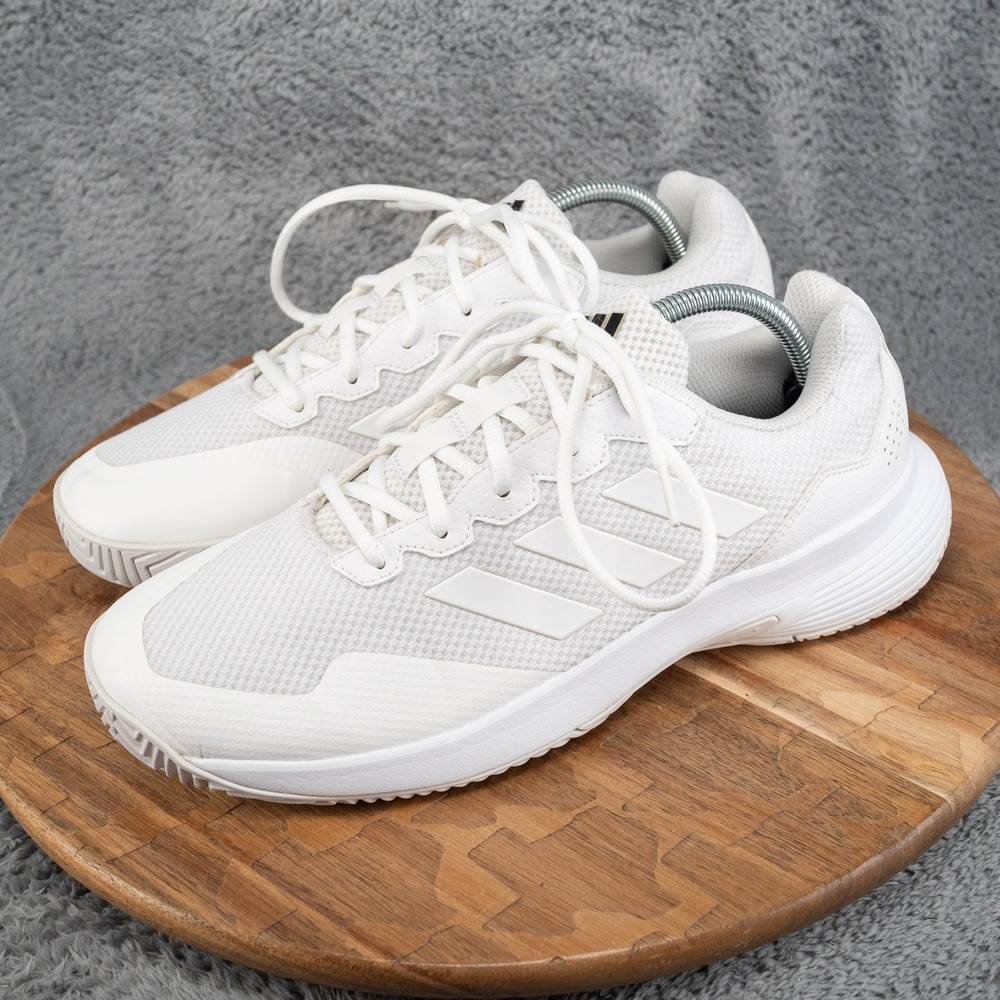 Sz 10 - Adidas Gamecourt 2.0 Tennis Shoes Cloud White IG9568 Pickleball
